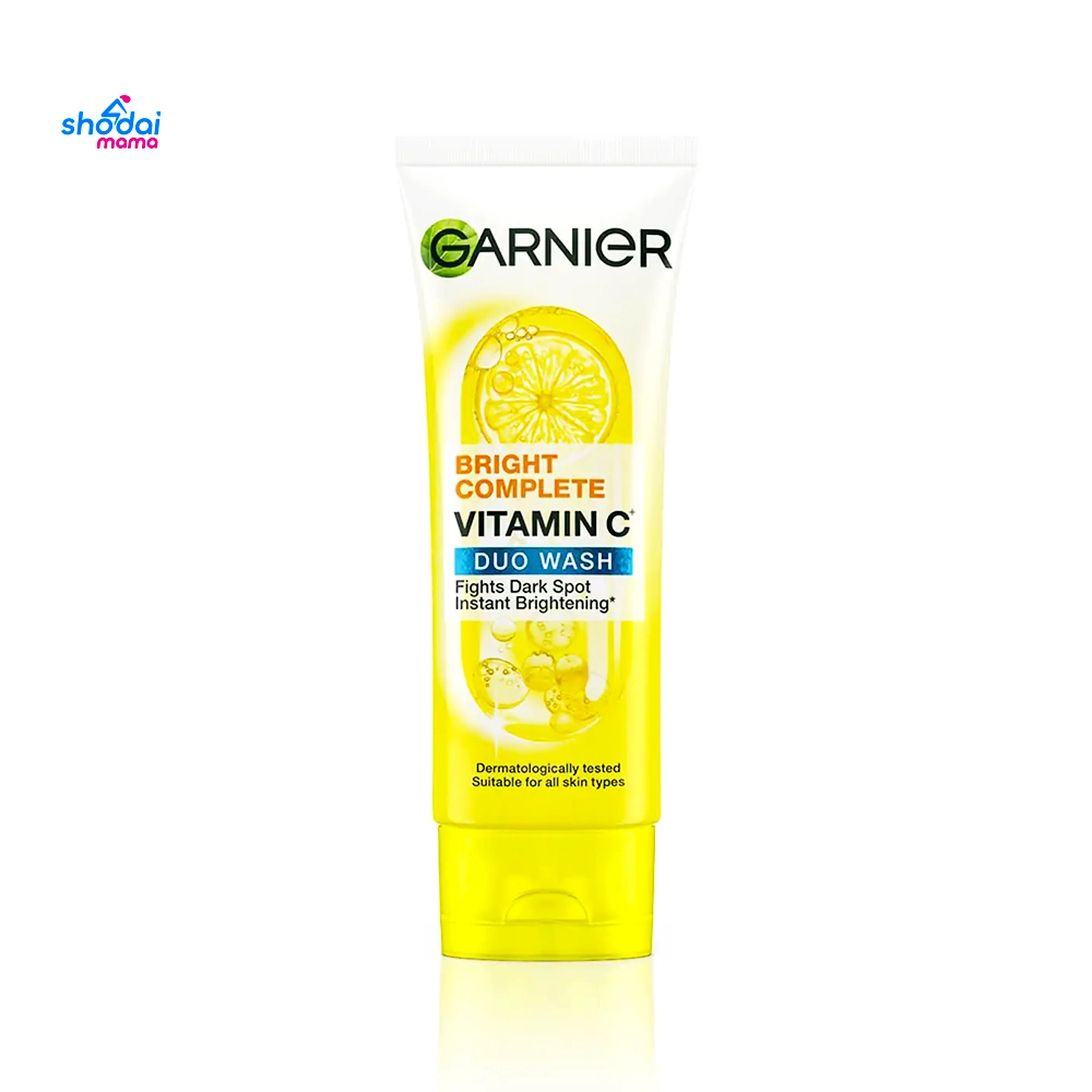 Garnier Bright Complete Brightening Duo Action Face Wash 100gm